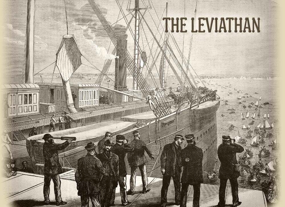 The Leviathan steamship also known as the Great Eastern