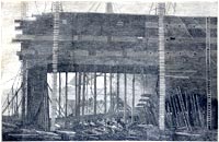 “The Great Eastern during its construction”