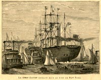 “Le Great Eastern entrant dans le Port de New-York [The Great Eastern entering the Port of New-York]”