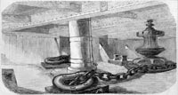 “Capstan and hawsholes on the lower deck of the Great Eastern”