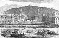 The scene at Greenwich during the passage of the Great Eastern down the Thames