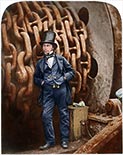 Great Eastern Brunel portrait colorized